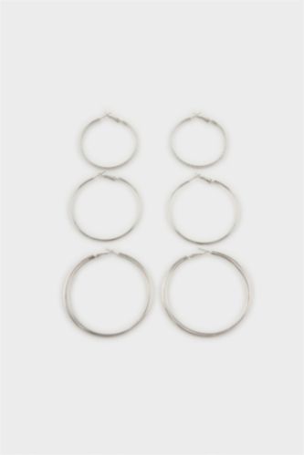 Women Gümüş 3 piece Earring