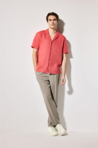 Men Grey Baggy Fit Trousers