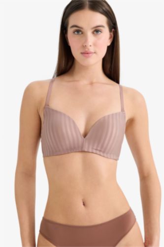 Woman Rose Micro Padded Wire Free Bra