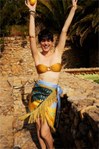 Women Yellow Bikini Top
