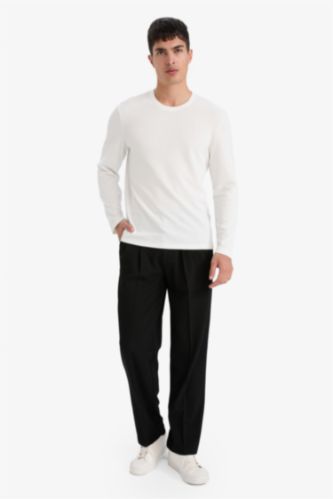 Düz Paça Cepli Pantolon