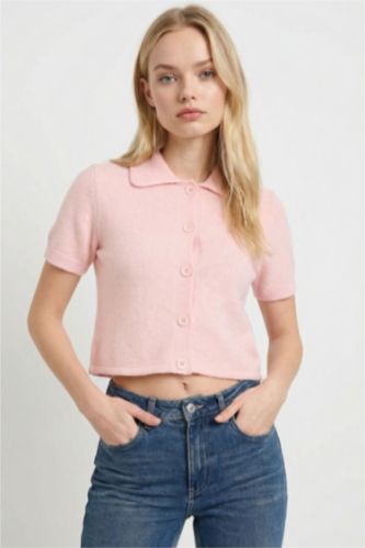 Кардиган с воротником поло Regular Fit