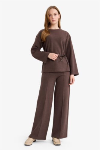 Wide Leg Düz Paça Pantolon