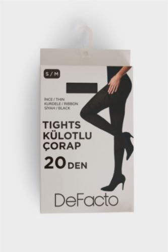 Kadın Baskılı 20 Denye Külotlu Çorap