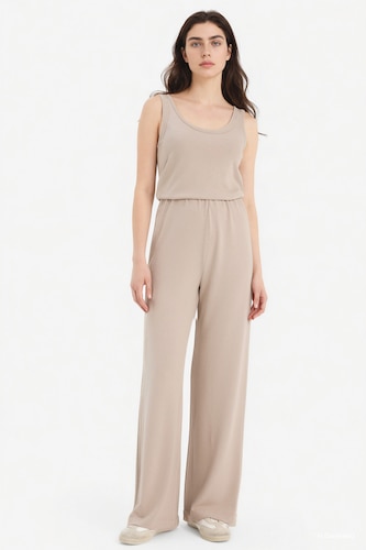 Брюки Wide Leg из искусственного трикотажа