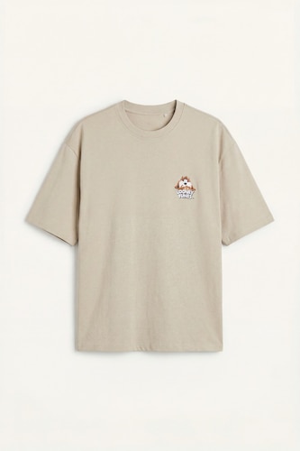 100% Cotton Looney Tunes Boxy Fit Printed T-Shirt