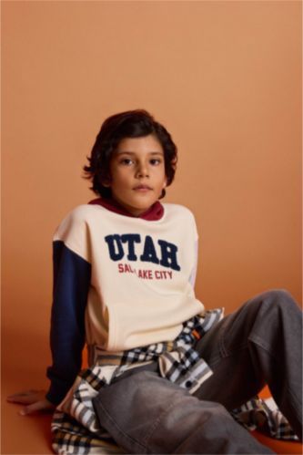 Sweat- Shirt Coupe Oversize À capuche Imprimé