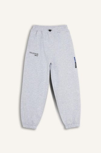 Boy Oversize Elastic Waist Printed Sweatpants