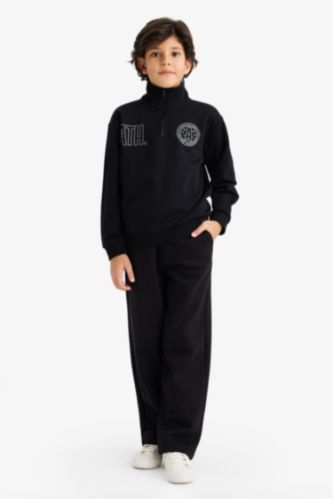 Erkek Çocuk Oversize Geniş Kalıp Beli Lastikli Eşofman Altı