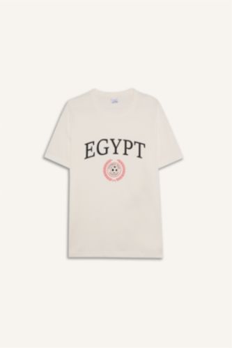 تيشيرت نص كم بطبعة Egypt