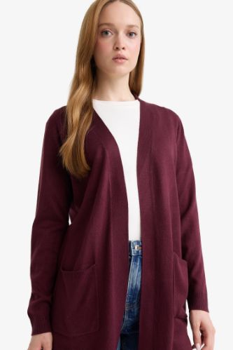 Cardigan à poches Coupe régulière