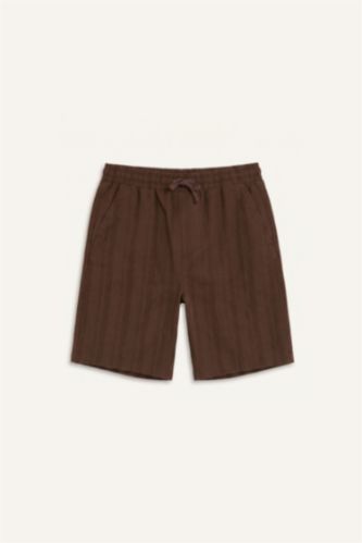 Erkek Kahve Regular Fit Bermuda Şort