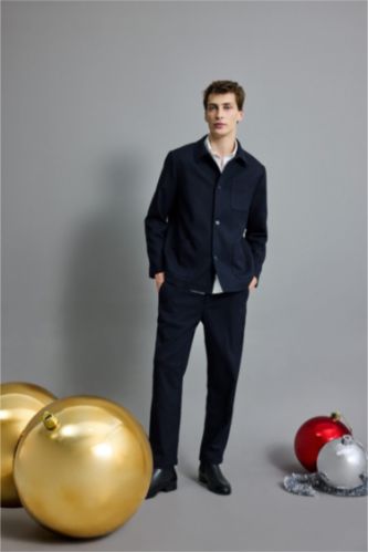 Man NAVY Relax Fit Trousers