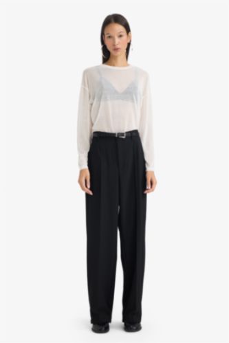 Straight Fit Fleece Pocket Trousers