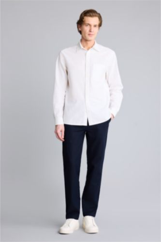 Erkek Lacivert Regular Fıt Pantolon