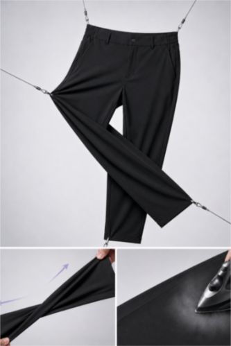 Erkek Siyah Baggy Fıt Pantolon