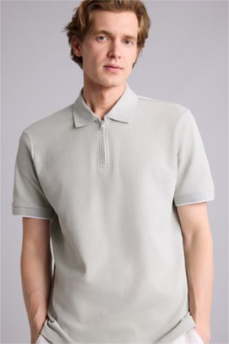 Erkek Mint Regular Fıt Polo Yaka Kısa Kollu Polo Tişört