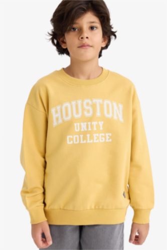 Erkek Çocuk Oversize Geniş Kalıp Baskılı Sweatshirt