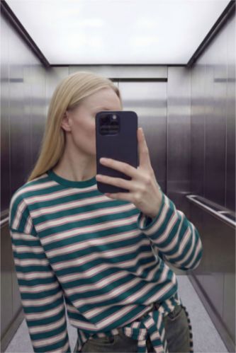 Kadın Yeşil %100 Pamuk Oversıze Tişört