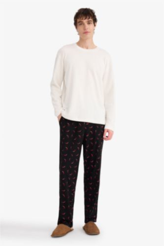 Regular Fit Desenli Pijama Altı