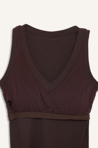 Slim Fit V-Neck Modal Sports Tank Top
