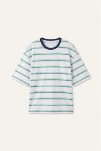 Man Green Boxy Fit Short Sleeve T-Shirt