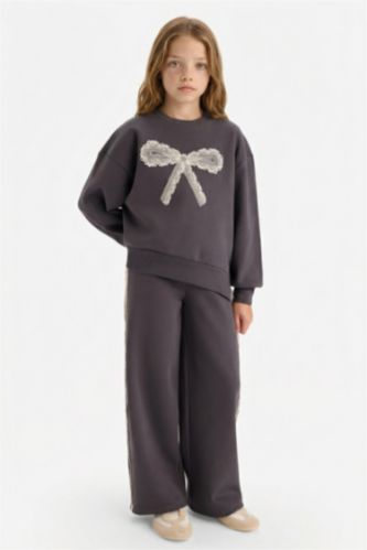 Kız Çocuk Wide Leg Geniş Bol Paça Eşofman Altı