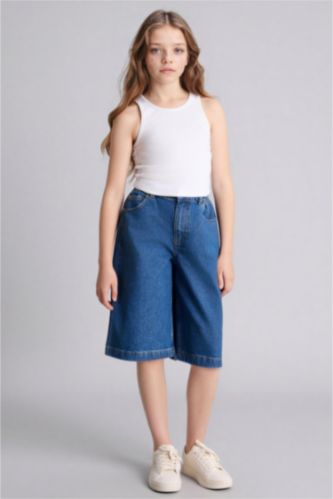 Қыздар Және Жасөспірімдер Көк Қыз балаларға арналған джинс шорты