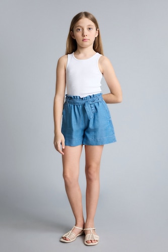 Girls & Teens Blue Girl Blue Denim Shorts