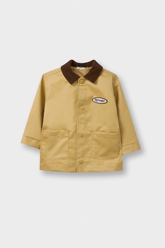 Baby Boy Contrast Collar Jacket