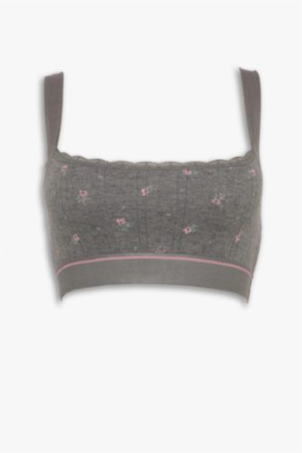 Dantel Detaylı Kapsız Pedsiz Balensiz Bralet