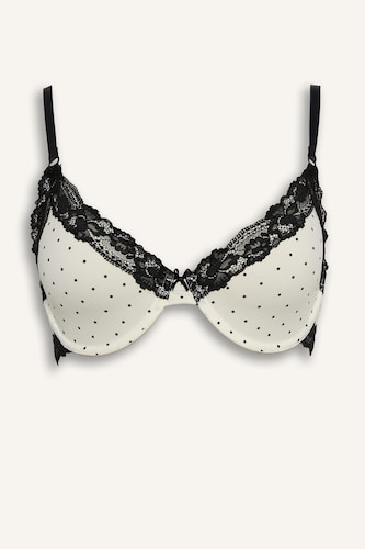Lace Detail Unpadded Underwired T-Shirt Bra