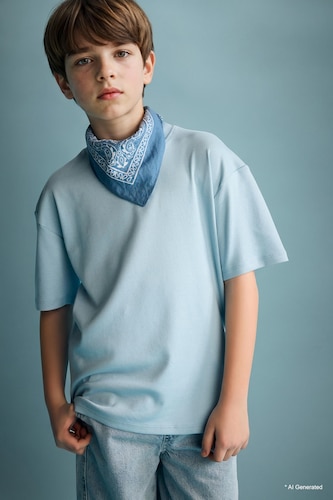 Boy Oversize Crew Neck Short Sleeve T-Shirt
