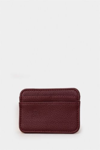 Woman Faux Leather Business Card Wallet