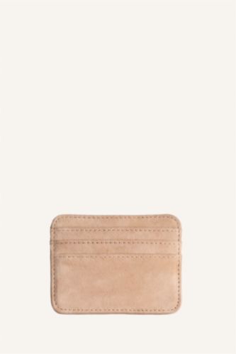 WOMAN Beige Woman Business Card Wallet