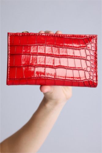 WOMAN Red Woman Faux Leather Wallets