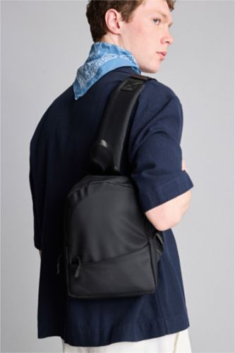 MAN Black Crossbody Bag
