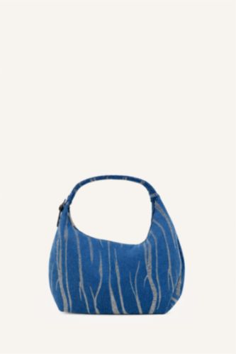 WOMAN Dark Blue Denim Shoulder bag