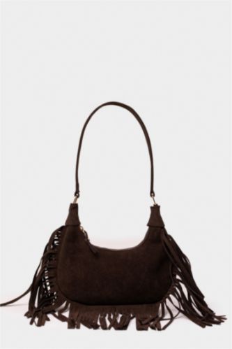 Woman Suede Shoulder Bag