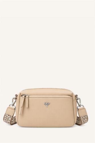 WOMAN Beige Woman Crossbody Bag