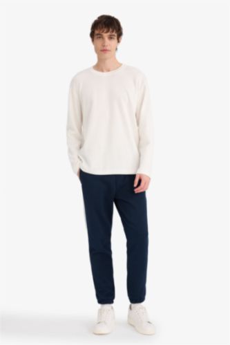 Beli Bağcıklı Düz Paça Eşofman Altı