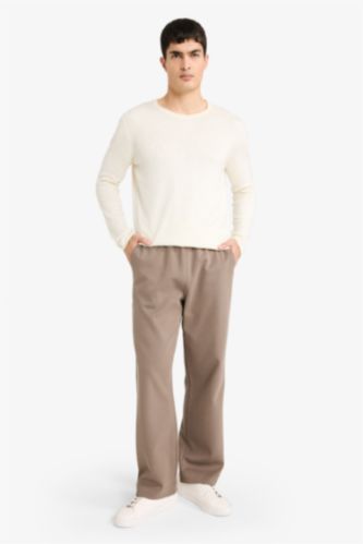 Beli Bağcıklı Düz Paça Eşofman Altı