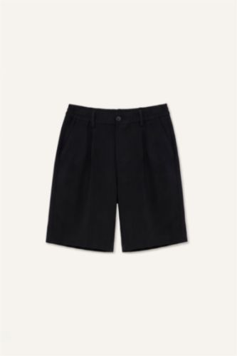 Men Black Regular Fit Bermuda Shorts