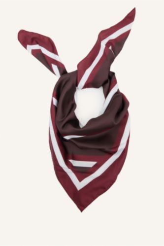 Kadın Koyu Kahve Kadın Baskılı Saten Fular