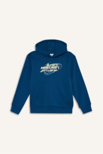 Erkek Çocuk Minecraft Kapüşonlu Sweatshirt