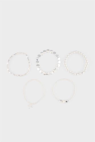 Kadın Gümüş Kadın 5'li Bileklik