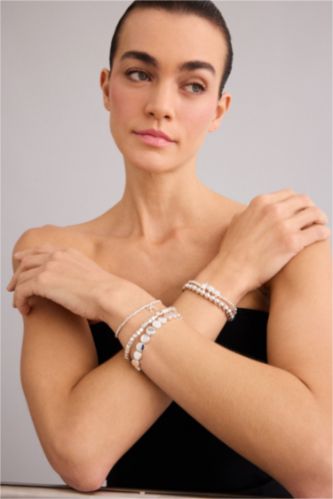 Women Gümüş 5 Piece Bracelet