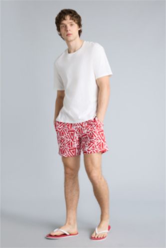 Man Red Swim Shorts