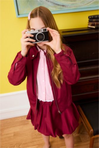 Девочки и подростки Бордовый Рубашка с длинным рукавом Twıll для девочек