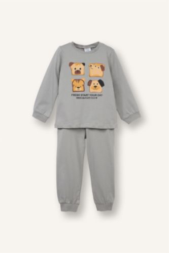 Пижамный комплект из 2 предметов с длинным рукавом для малышей мальчики
